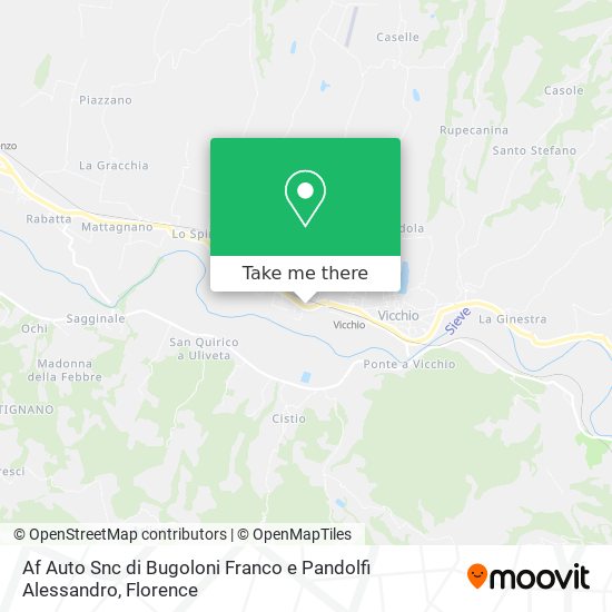 Af Auto Snc di Bugoloni Franco e Pandolfi Alessandro map