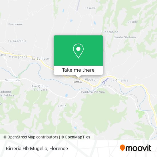 Birreria Hb Mugello map