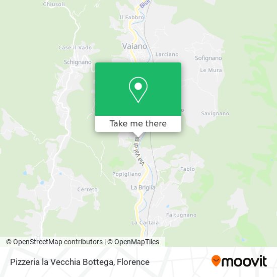 Pizzeria la Vecchia Bottega map