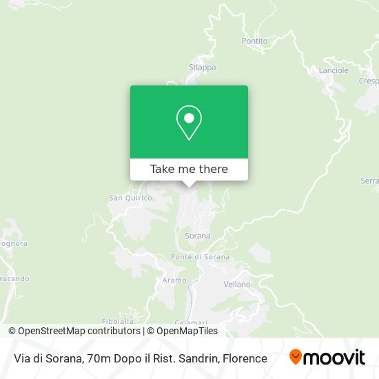 Via di Sorana, 70m Dopo il Rist. Sandrin map