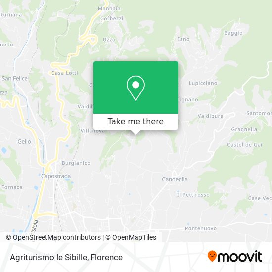 Agriturismo le Sibille map