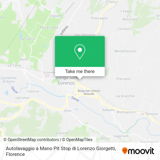 Autolavaggio a Mano Pit Stop di Lorenzo Giorgetti map