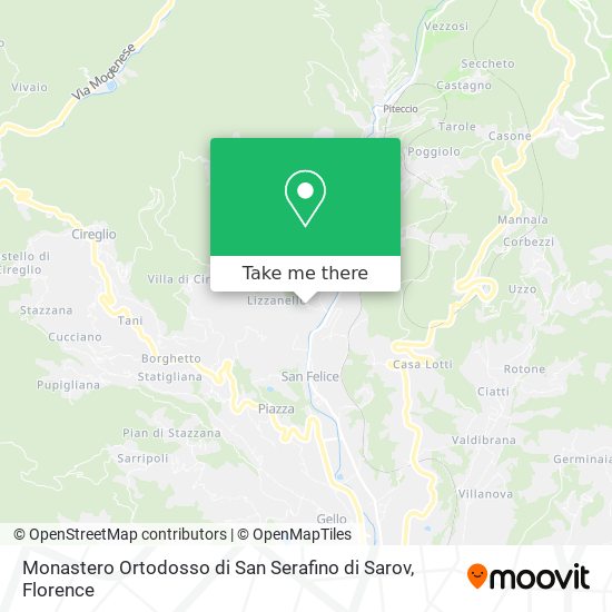 Monastero Ortodosso di San Serafino di Sarov map