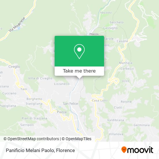 Panificio Melani Paolo map