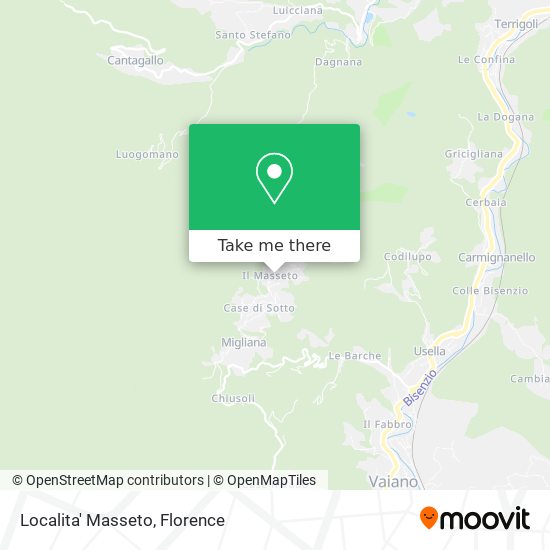 Localita' Masseto map