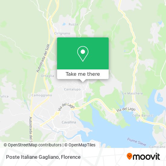 Poste Italiane Gagliano map