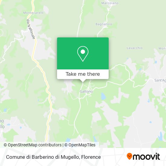 Comune di Barberino di Mugello map