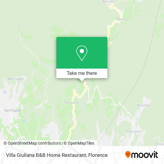 Villa Giuliana B&B Home Restaurant map