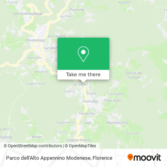 Parco dell'Alto Appennino Modenese map