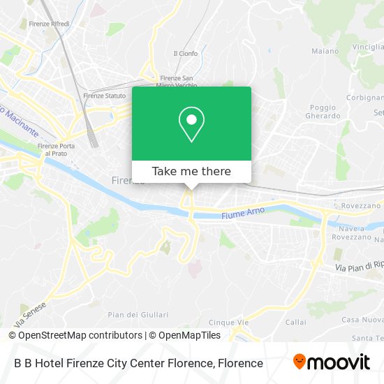 B B Hotel Firenze City Center Florence map