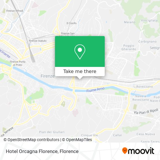 Hotel Orcagna Florence map