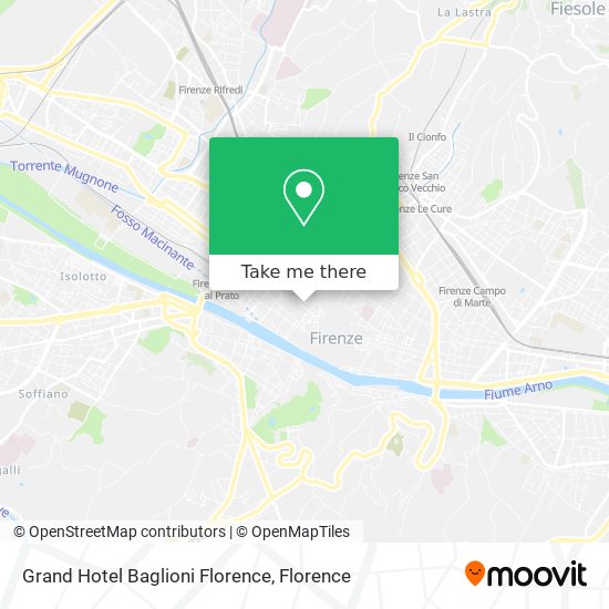 Grand Hotel Baglioni Florence map