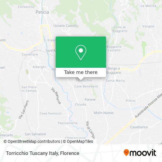 Torricchio Tuscany Italy map