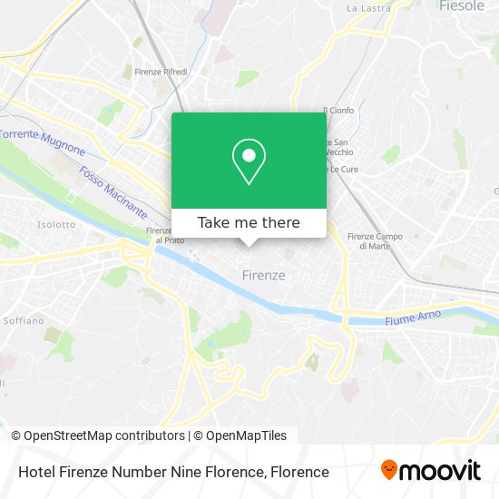 Hotel Firenze Number Nine Florence map