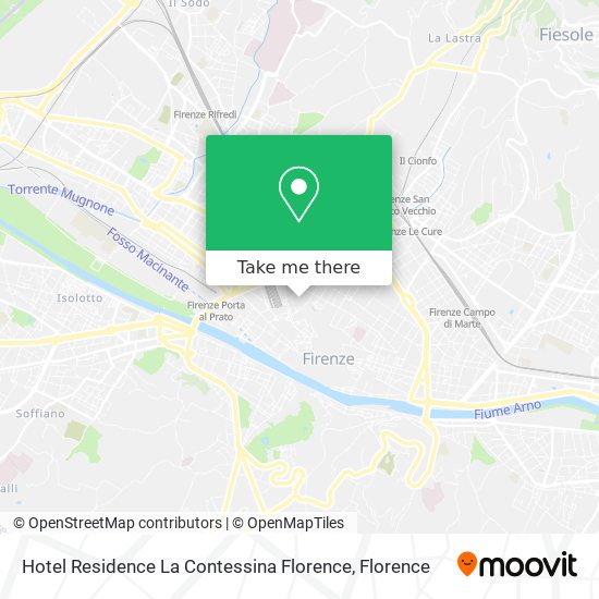 Hotel Residence La Contessina Florence map