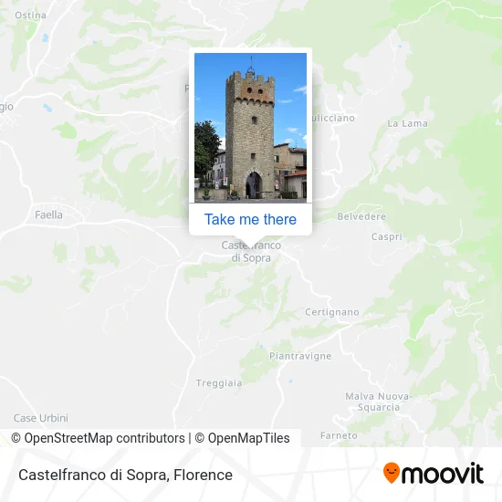 Castelfranco di Sopra map