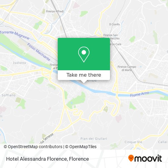 Hotel Alessandra Florence map