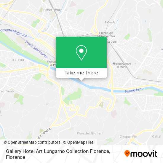 Gallery Hotel Art Lungarno Collection Florence map