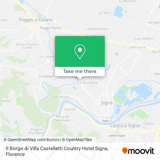 Il Borgo di Villa Castelletti Country Hotel Signa map