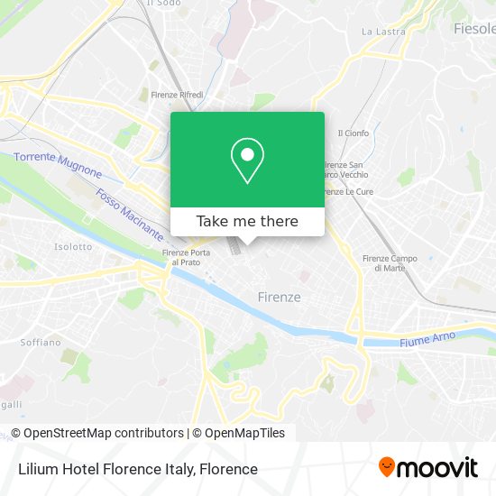 Lilium Hotel Florence Italy map