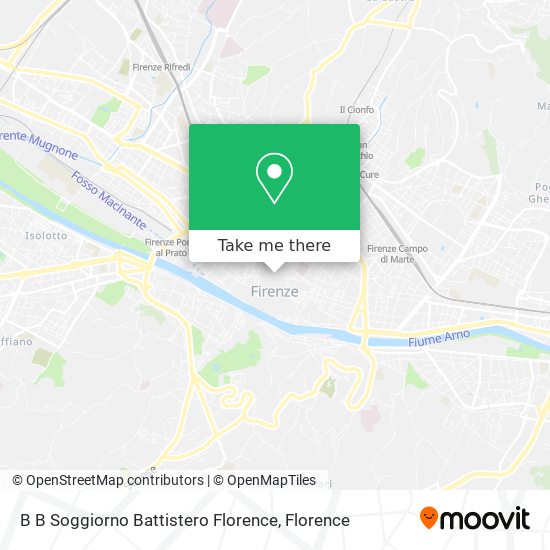 B B Soggiorno Battistero Florence map
