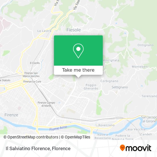 Il Salviatino Florence map