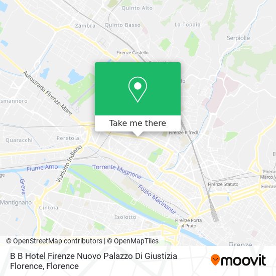 B B Hotel Firenze Nuovo Palazzo Di Giustizia Florence map