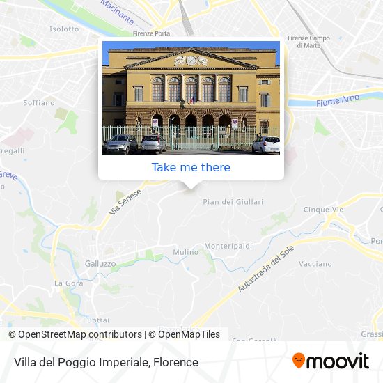 Villa del Poggio Imperiale map