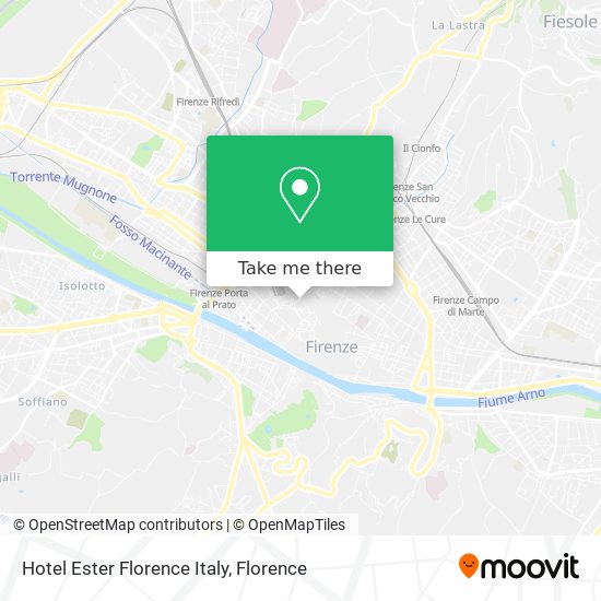 Hotel Ester Florence Italy map