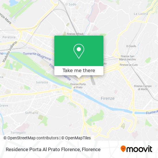 Residence Porta Al Prato Florence map