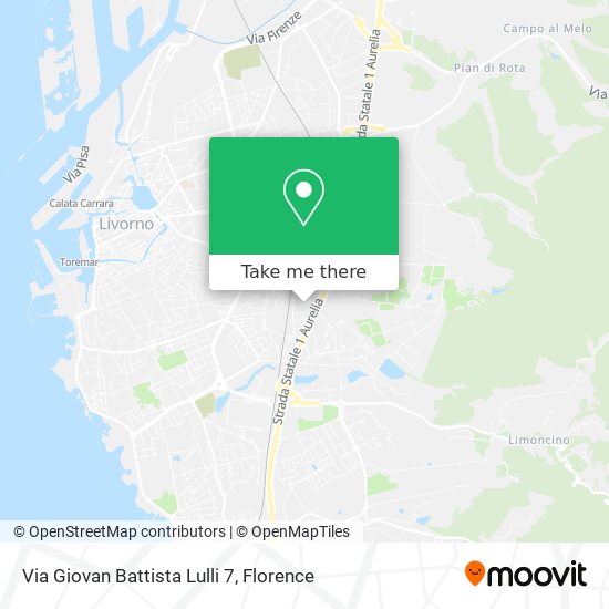 Via Giovan Battista Lulli  7 map