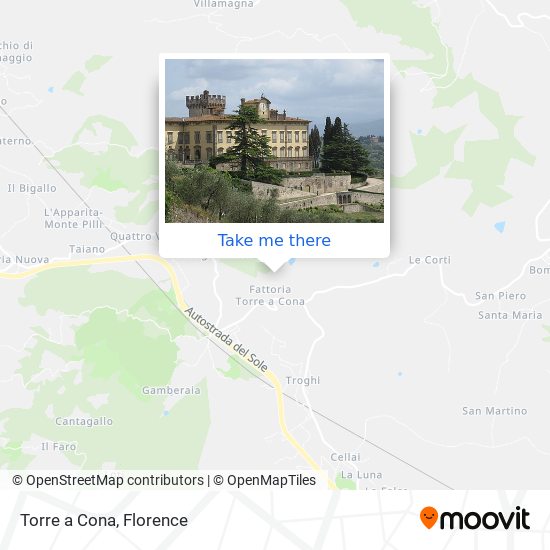 Torre a Cona map