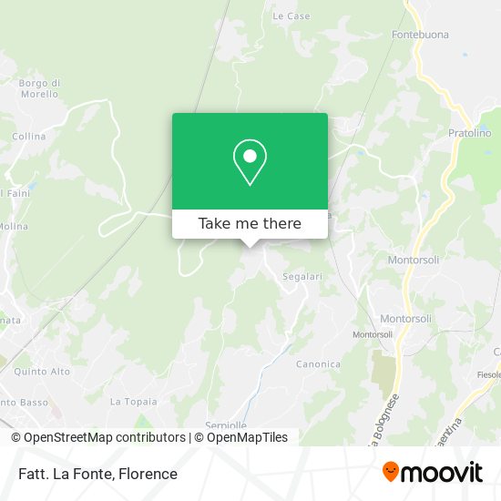 Fatt. La Fonte map