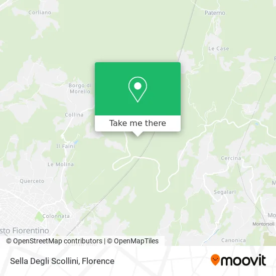 Sella Degli Scollini map