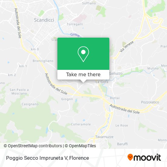 Poggio Secco Impruneta V map
