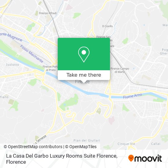 La Casa Del Garbo Luxury Rooms Suite Florence map
