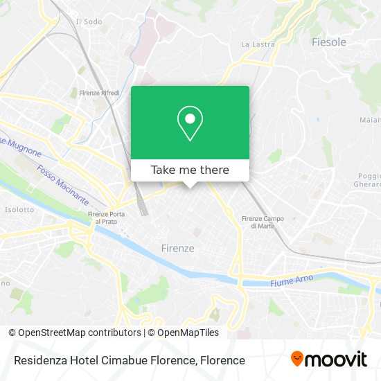 Residenza Hotel Cimabue Florence map