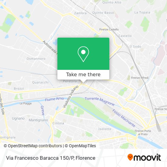 Via Francesco Baracca 150/P map