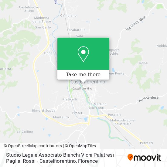 Studio Legale Associato Bianchi Vichi Palatresi Pagliai Rossi - Castelfiorentino map