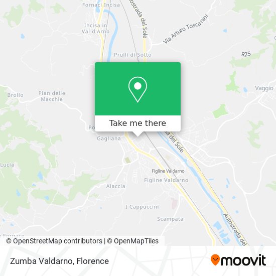 Zumba Valdarno map