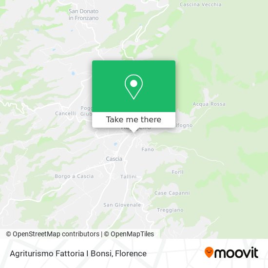 Agriturismo Fattoria I Bonsi map