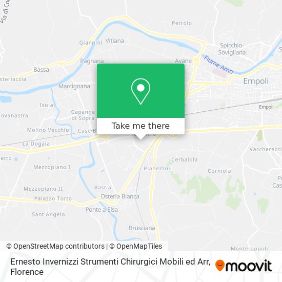 Ernesto Invernizzi Strumenti Chirurgici Mobili ed Arr map