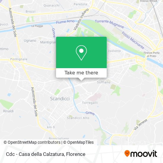 Cdc - Casa della Calzatura map