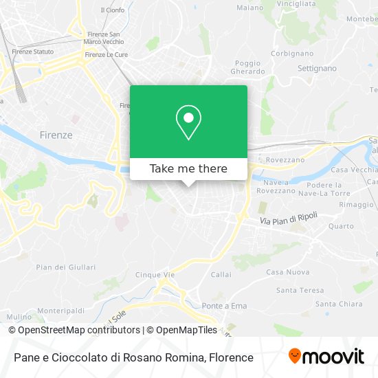 Pane e Cioccolato di Rosano Romina map
