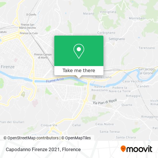 Capodanno Firenze 2021 map
