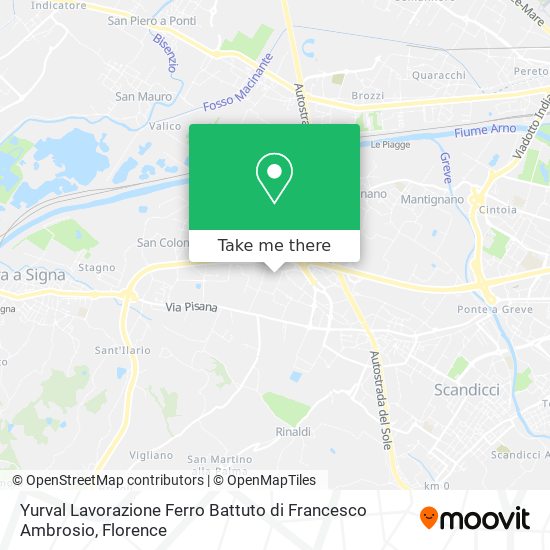 Yurval Lavorazione Ferro Battuto di Francesco Ambrosio map