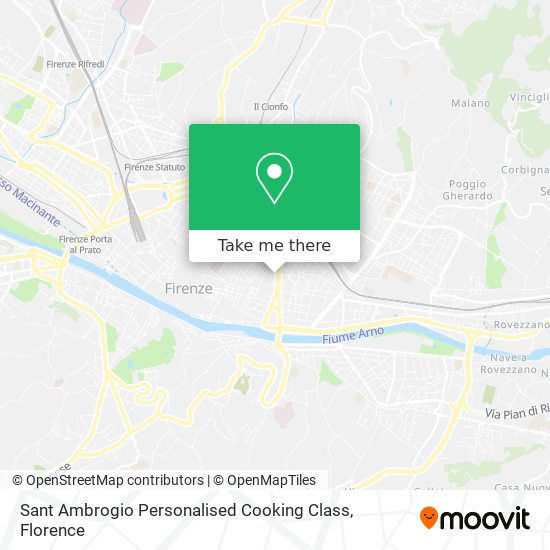 Sant Ambrogio Personalised Cooking Class map
