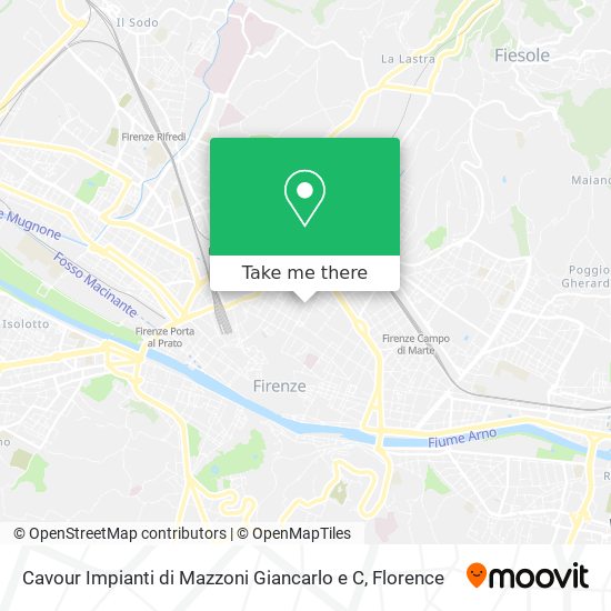 Cavour Impianti di Mazzoni Giancarlo e C map