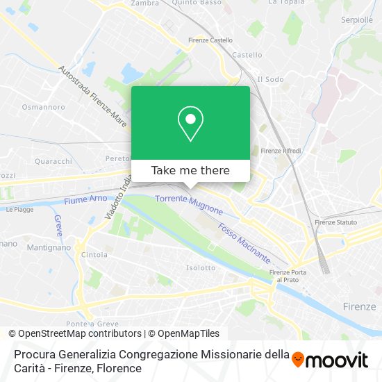 Procura Generalizia Congregazione Missionarie della Carità - Firenze map