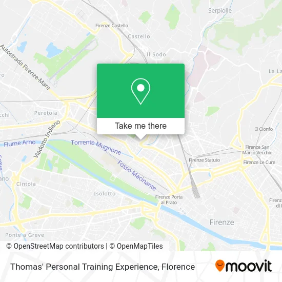 Thomas' Personal Training Experience map